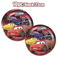 thumbnail image 5 of Nueva decoración para fiesta de cumpleaños de Disney Cars con dibujos animados de Lightning Mcqueen, platos de papel, servilletas, vasos, globos, suministros para eventos, 5 of 5