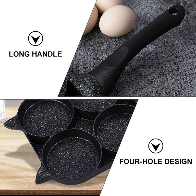 KITCHEN PAN 4 COMPARTMENTS COOKWARE COOKING OMELET NON-STICK EGG