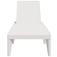 thumbnail image 2 of vidaXL Chaise Longue Blanche 186x60x29 cm PP, 2 of 5