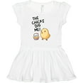 thumbnail image 3 of Inktastic The Chicks Dig Me Easter Baby Chick with Basket and Eggs Girls Baby Dress, 3 of 5