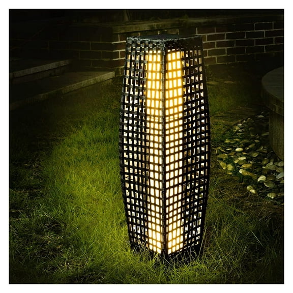 Outdoor Solar-Powered Floor Lamp 6.3 x 6.3 x 31 inches