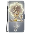 thumbnail image 2 of Leather For Google Pixel 9 / Pixel 9 Pro 6.3-inch Wallet Case Crystal Material Painted Animal&Flowers&Hearts Pattern, Wallet For Women Men Card Holder Magnetic Clasp Kickstand Folio Cover,Color-4, 2 of 7