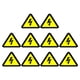 thumbnail image 5 of 10 Uds pegatinas de advertencia de alto voltaje etiquetas de seguridad de riesgo de descarga eléctrica para paneles eléctricos señales triangulares de 5cm, 5 of 6