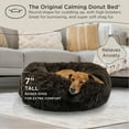 thumbnail image 4 of Best Friends by Sheri The Original Calming Donut Dog and Cat Bed in Shag Fur Dark Brown, Small 23x23", 4 of 6