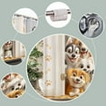 thumbnail image 5 of Funny Dogs Shower Curtain Cute Cartoon Animal in Door Lovely Pets Paws Print Bone Watercolor Farmhouse Wildlife Bath Curtain Fabric Bathroom Accessories Decor with Hooks-48"W x 72"L (Pack of 1), 5 of 7