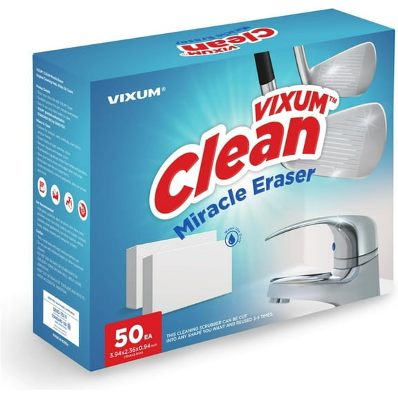 Vixum Miracle Eraser - Original Cleaning Pads, 50 Pack