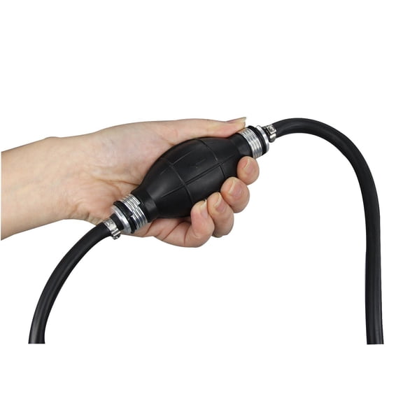 Pactrade Marine 10mm(3/8") Universal Rubber Pump Hose Assembly Fuel Line 6' Hose