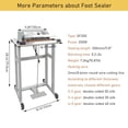 thumbnail image 2 of INTSUPERMAI Foot Sealing Machine Foot Sealer 3mm/0.6mm Sealing Width Foot Pedal Impulse Sealer Continuous Bag Heating Sealing Machine, 2 of 7