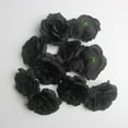 thumbnail image 3 of Decoraciones de seda artificial, flores artificiales, rosas, boda, 10 piezas, 7 cm. Negro, 3 of 9