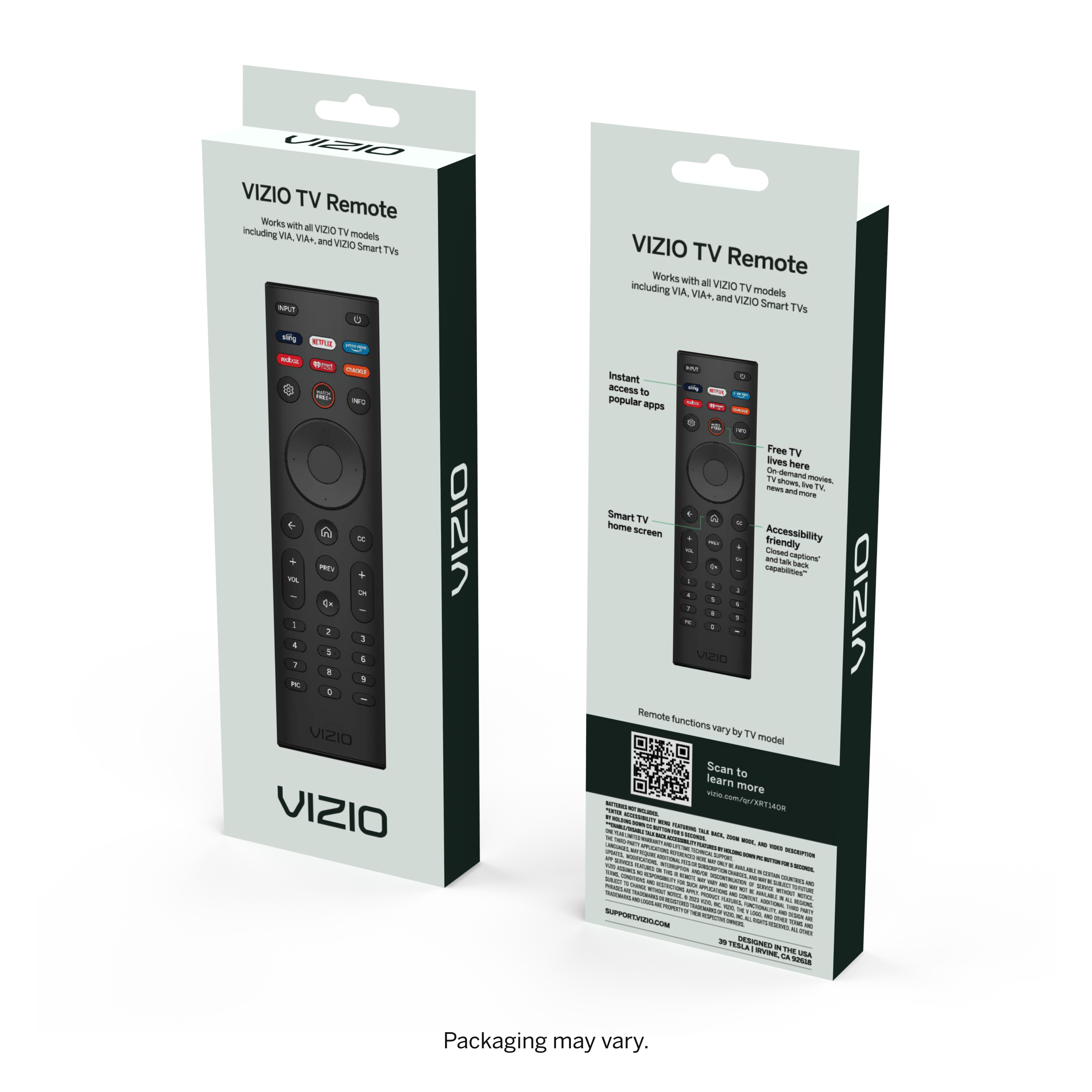 VIZIO XRT140 Universal Smart TV Remote with App Shortcuts photo 5