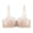 Beige, variant on Women's Ruched Front Lace Balconette Bra - Underwire Half-Cup Bandeau with Scalloped Trim for Natural Cleavage & Push-Up Support