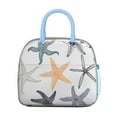 thumbnail image 2 of Lunch Bag Lunch Box for Women Reusable Insulated Lunch Bags,Water-Resistant Sea Shell Starfish Pattern Cooler Lunch Tote Bag, Large Capacity for Work Travel Picnic, 2 of 6