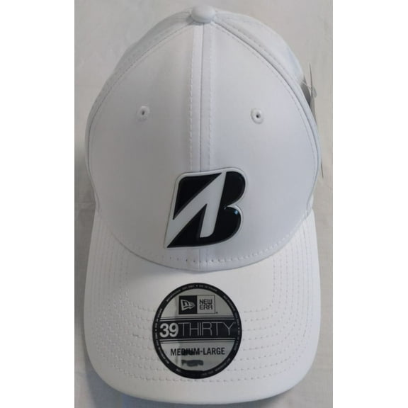 Bridgestone Golf New Era Fitted 2021 Hat (White, Medium-Large) NEW
