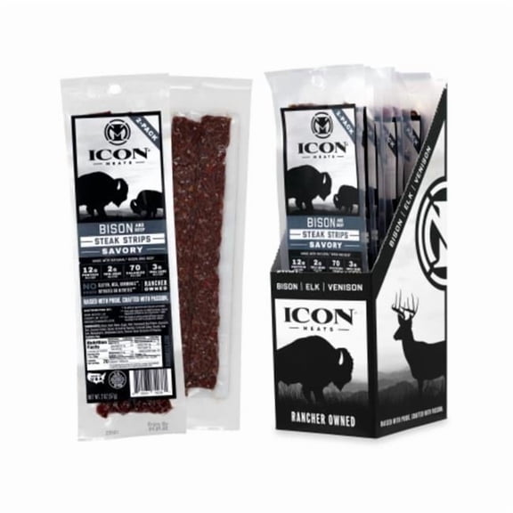 Icon 2 oz Original Bison Strip, Case of 8