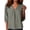 X1_Green, variant on Women's Fashion Print Blouse V Neck 3/4 Sleeve Elegant Casual Loose Fit Summer Basic Tops By Yigetop Grey L