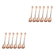 thumbnail image 4 of Inteprter Cucharadita de acero inoxidable de 6 uds., juego de cubiertos con forma de concha de estilo Vintage, vajilla, cuchara portátil, Type1 NO1, 4 of 6