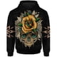 thumbnail image 2 of Sudadera con capucha de moda de otoño para hombre, sudaderas con capucha geniales para hombre, jersey con estampado de calavera y rosa, ropa Y2k, sudadera con capucha gótica, 2 of 4
