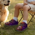 thumbnail image 3 of Pointodoor Halloween Ghost Bat Moon Star Sneakers for Boys Breathable Knitted Mesh Athletic Shoes for Kids Lightweight Slip On Tennis Running Walking Shoes with Single Buckle, 3 of 7