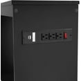 thumbnail image 3 of Naomi Home Jade Modern Nightstand with Charging Station | End Table with USB Ports & Outlets | Narrow Side Table for Bedroom & Living Room - Black, 3 of 11