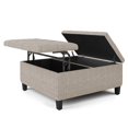 thumbnail image 5 of WyndenHall  Elliot Transitional Table Ottoman Platinum 36"w x 36"d x 16.5 "h Faux Leather, Foam Square Faux Leather, 5 of 5