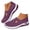 Dark Purple, variant on Women's Mesh Walking Shoes Summer Outdoor Sports Breathable Shoe Arch Support Casual Slip on Sneakers for Lady Green 6.5