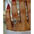 thumbnail image 2 of 2.00 Ct Lab Created Marquise Cut Diamond Engagement Ring 14K White Gold Plated, 2 of 3