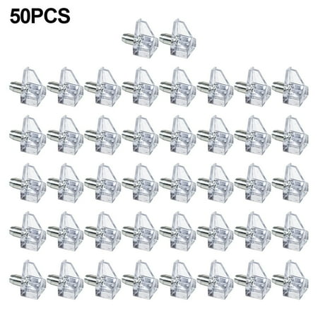 

10/20/50pcs Transparent Shelf Studs Pegs Plastic Laminate Support Hardware