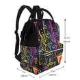 thumbnail image 2 of Gaeub Neon Bar Drinks Print Mummy Diaper Bag Backpack,Durable Maternity Baby Nappy Casual Shoulder Bags,Travel Hiking Outdoor Pack, 2 of 6