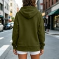 thumbnail image 7 of Falkdiz Winter Sweatshirts for Women Loose Hooded Pullover Pocket Workout Casual Travel Solid Color Womens Hoodies Long Sleeve, 7 of 7
