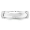 thumbnail image 2 of 14k White Gold 6mm Half Round with Edge Wedding Band Size 6 WHRE060, 2 of 4