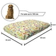 thumbnail image 2 of Vegetables Pet Bed, Cartoonish Repetitive Pattern with Vivid Healthy Organic Vegetarian Foods, Chew Resistant Pad for Dogs and Cats Cushion with Removable Cover, 24" x 39", Multicolor, by Ambesonne, 2 of 4