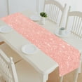 thumbnail image 1 of EREHome Rose gold glitter texture pink red sparkling shiny table runner table cloth tea table cloth 16x72 Inch, 1 of 1