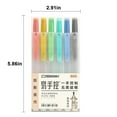 thumbnail image 3 of HaoXun 6Pcs Cute Pastel Highlighters Set - Quick Dry No Smear Soft Tip Fluorescent Markers, Dual-Tip for Wide/Narrow Lines, Assorted Colors for School Office, 3 of 7