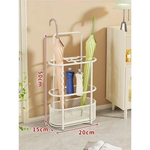 BERTDOMD Metal Umbrella Stand Holder Umbrella Bucket Freestanding Umbrella Rack for Entryway Porch Umbrella Bucket Umbrella Organizer