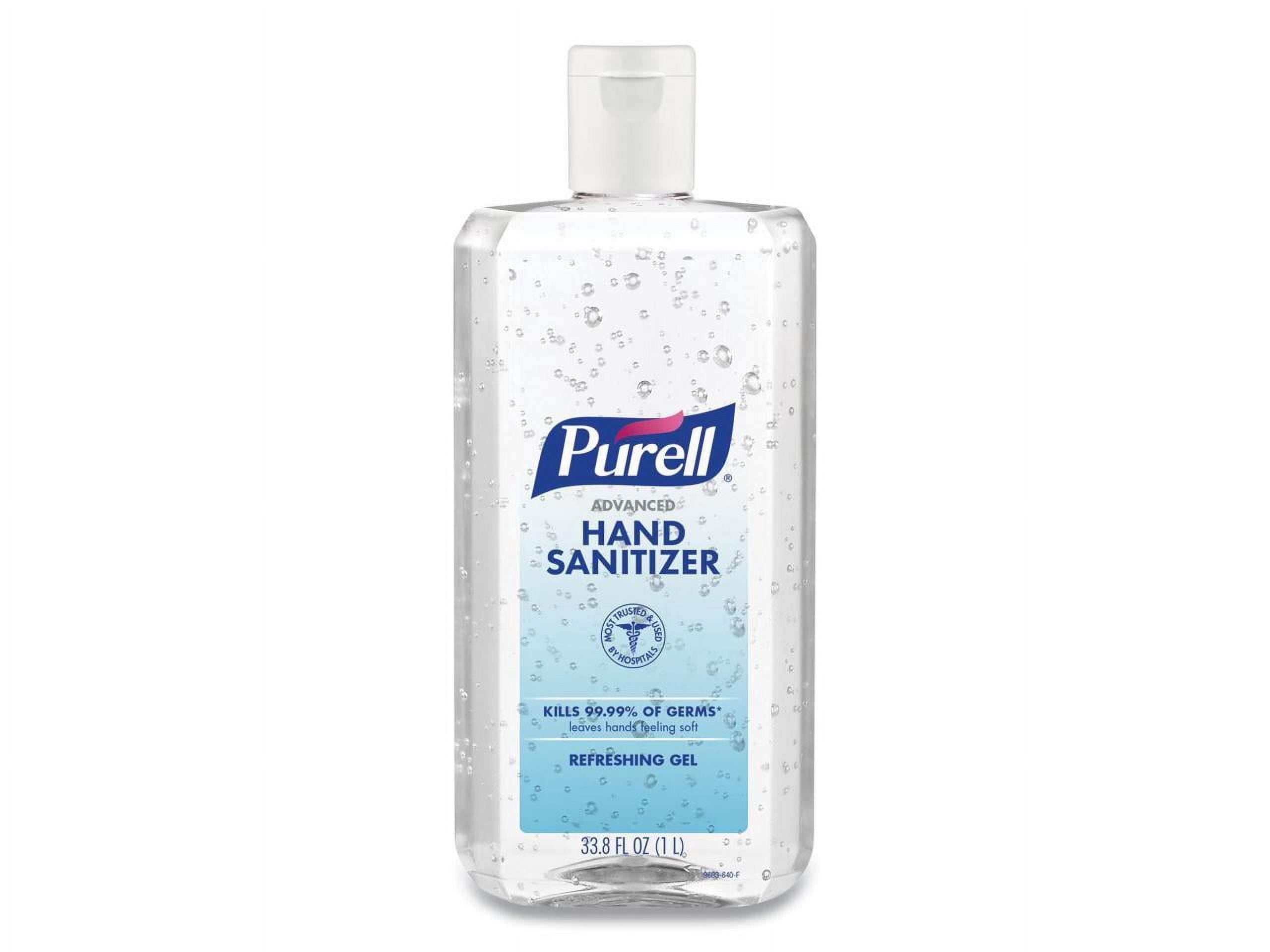 PURELL Advanced Hand Sanitizer Refreshing Gel, 1-Liter Flip-Cap Bottle