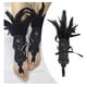 thumbnail image 4 of Guantes Largos De Encaje De Plumas Sintéticas Negras Para, 4 of 8