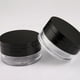 thumbnail image 2 of Vogacara Caja de polvo Estuche vacío Herramienta de maquillaje Caja de cosméticos Vidrio multifuncional A prueba de polvo Negro Rosa Tamaño Cuentagotas de vidrio y botellas Negro, 2 of 6