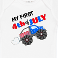 thumbnail image 4 of Inktastic My First Fourth of July Monster Truck Boys or Girls Baby Bodysuit, 4 of 5