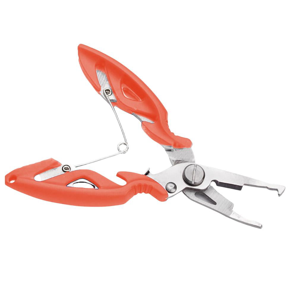 Stainless Steel Fishing Line Cutter Plier Scissor Split Ring Hook Remover Tool 