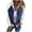 Blue, variant on Raglan Patchwork Zip Up Denim Jacket Women Stand Collar Loose Fall Winter Layering Outerwear 1PC S-XXL Plus Size Friendly