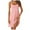 Pink, variant on WENWU Women's Sleeveless Nightgown Neck Pajama Dress Racerback Sleep Dress Sleeveless Nightdress Chemise Sleepwear Summer Women Nightgown
