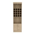thumbnail image 5 of Being Kava Bar Cabinet, Double Door, Two Shelves, Sixteen Built-in Wine Rack Light Pine, 5 of 8