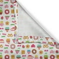 thumbnail image 4 of Ambesonne Tea Party Valance Pack of 2, Candies Cookies, 54"X12", Multicolor, 4 of 5