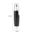 thumbnail image 5 of Naierhg Nose Hair Trimmer Professional Safe Portable Electric Men Nose Hair Shaver for Health,Black White, 5 of 8