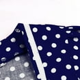 thumbnail image 5 of Njagoc3 Womens Retro Audrey Hepburn Style Polka Dot Print Panel Dress V-Neck Flared Hem Wrap Waist Short Sleeve Elegant Flowy Fit, 5 of 5