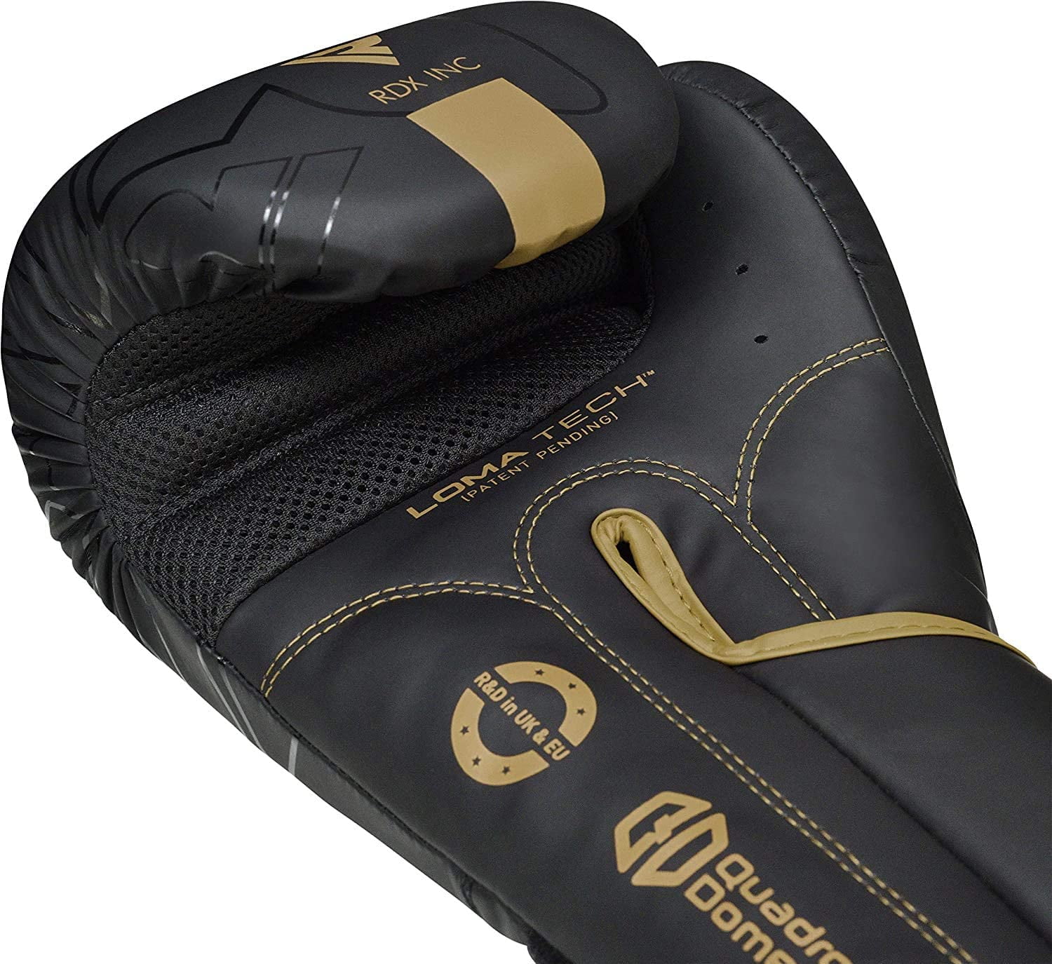 RDX Kids Boxing Gloves, Muay Thai Boxing Gloves for Kids, Maya Hide Leather Sparring Combat Gloves, KARA Patent Training Mitt, MMA, Golden,6oz