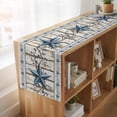 thumbnail image 6 of Table Runners 90 Inches Long Dress Scarves, Texas Star Navy Blue Farmhouse Coffee/Dining/Kitchen Table Runner for Living Room, Farmhouse Vintage Art Wooden 13x90 Inch, 6 of 9
