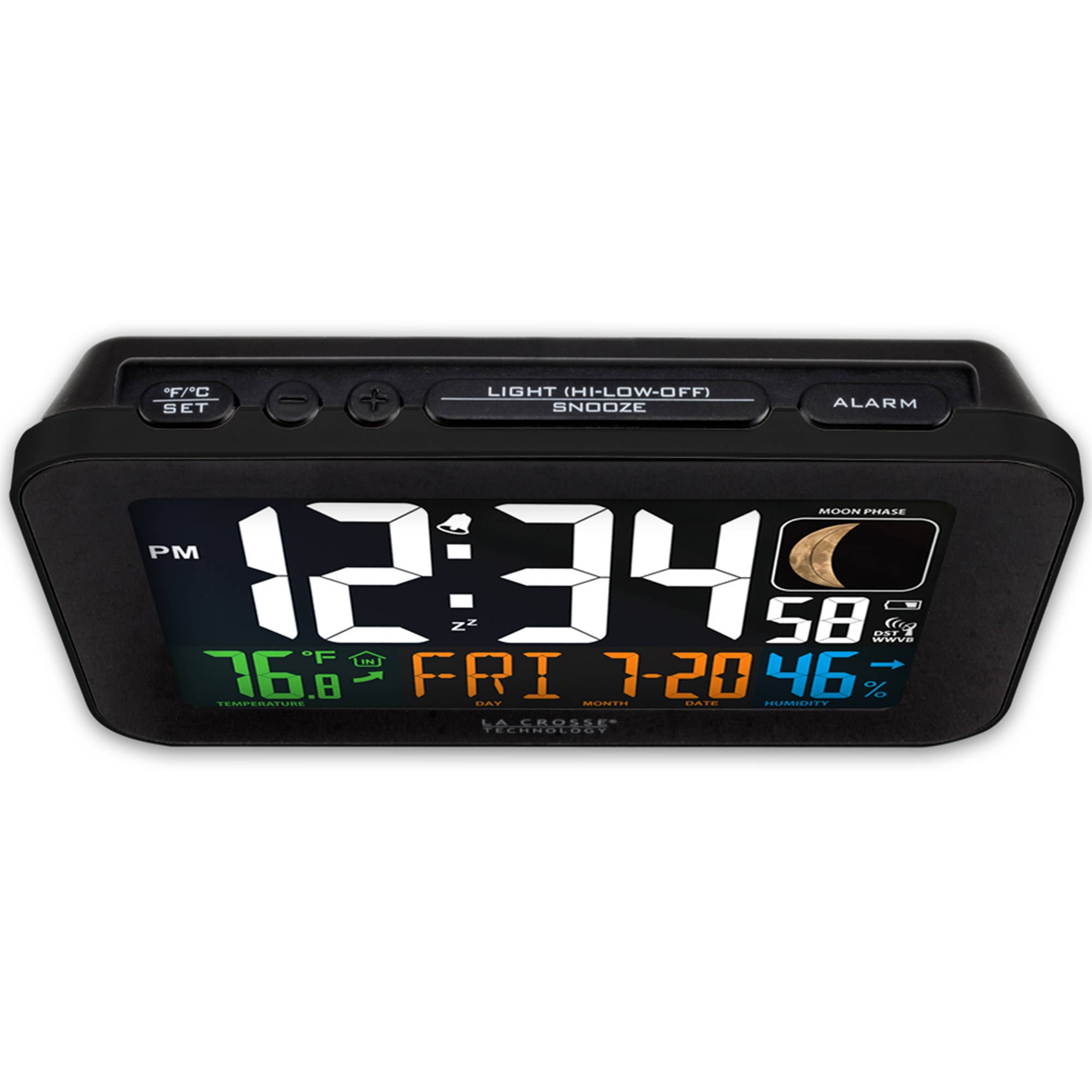 La Crosse Technology 617-1485B Atomic Color Alarm Clock