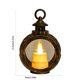 thumbnail image 3 of Electronic Candle Ambient Light | Mini Oil Lamp Style Night Light | Christmas Holiday Festival Decor Lamp | LED Flicker Flame Simulation | Bronze White Silver Gray | 13.5x9cm | 1pc, 3 of 6