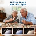 thumbnail image 2 of Lupa Nazano grande 10X 25X 45X 60X con luces azules, 2 of 8